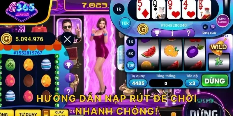 Hướng dẫn nạp rút để chơi nhanh chóng!