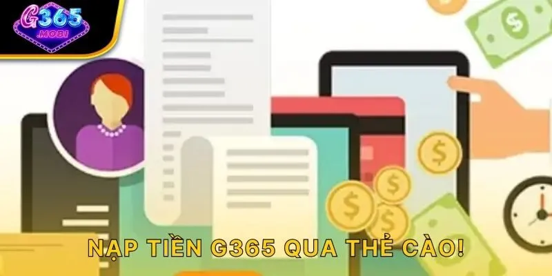 Nạp tiền G365 qua thẻ cào!